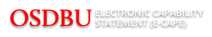 OSDBU - Electronic Capability Statement (e-Cape)